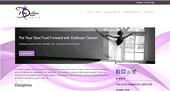 Desktop Screenshot of denoyerdance.com